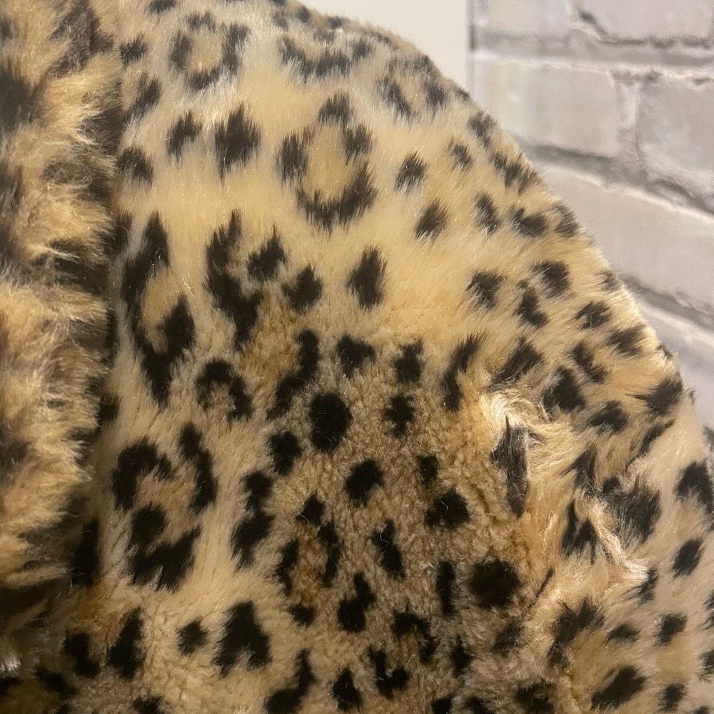 **Sold**Leopard Print, Faux Fur Coat, Pea Coat Sz M/L Utex Classics Vintage - Picture 15 of 15